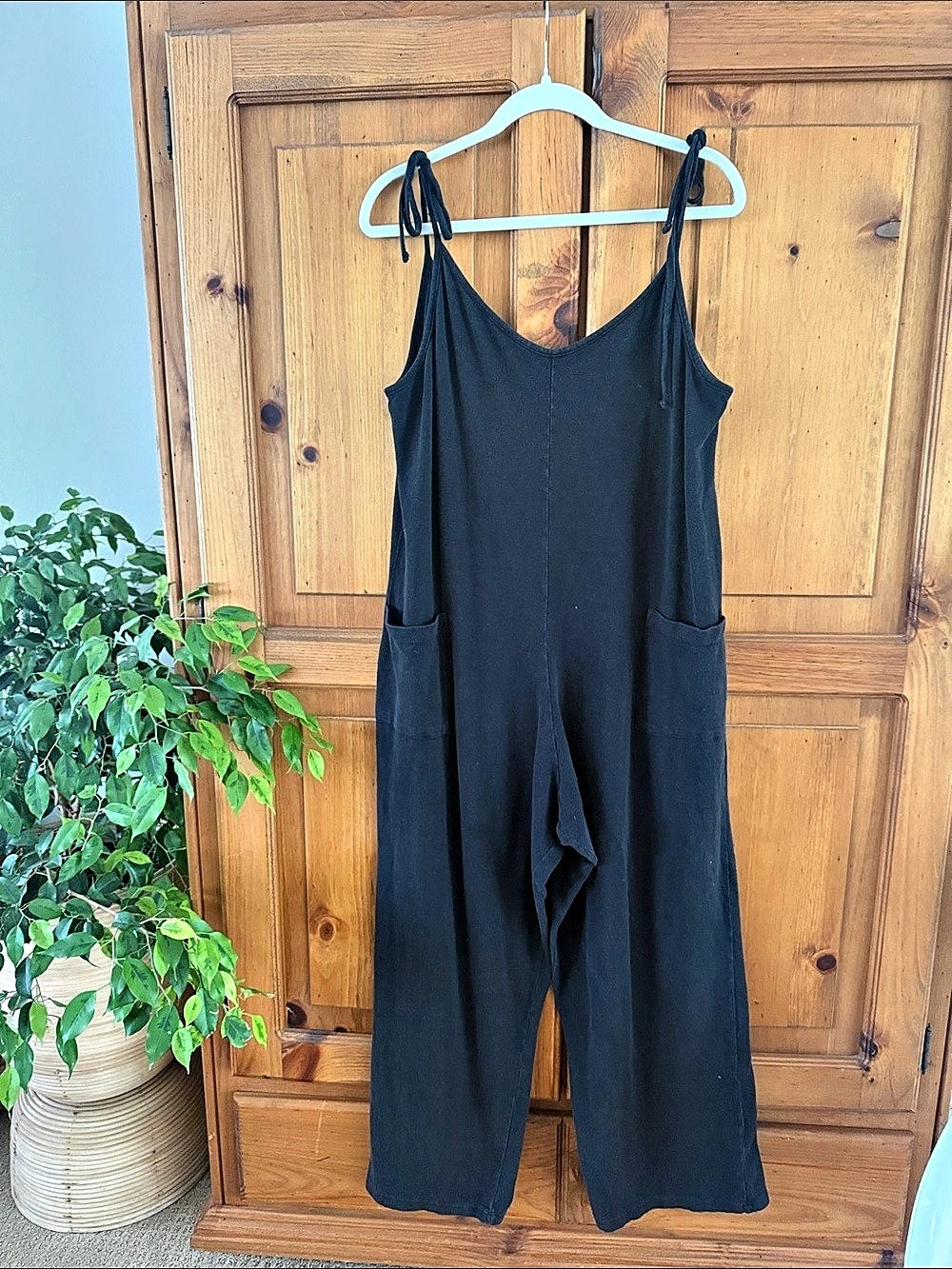 Jungmaven Sespe Pant Romper Wide Leg Black Medium